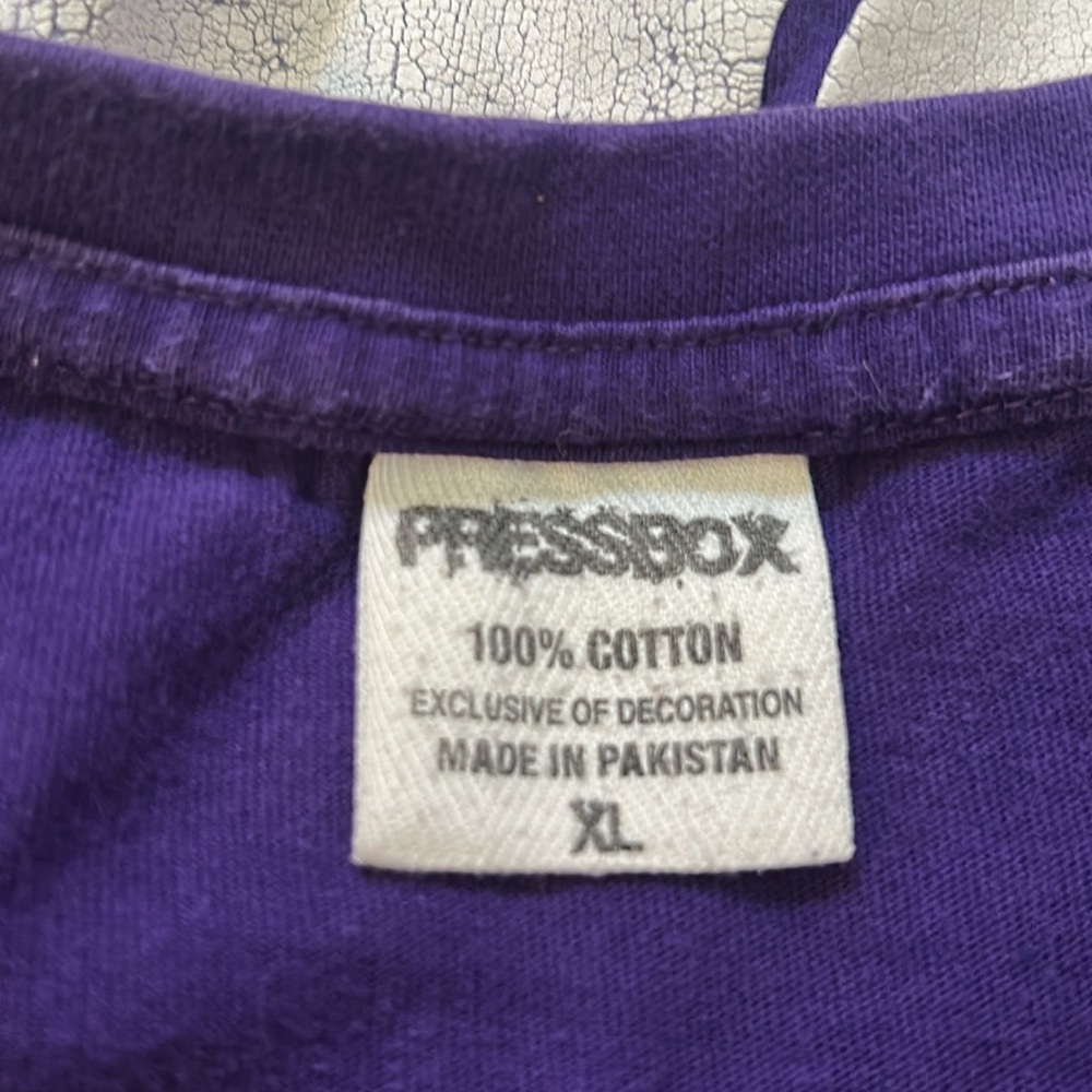 Kansas state Purple Long Sleeve Shirt with Logo -some stains - Picture 8 of 8